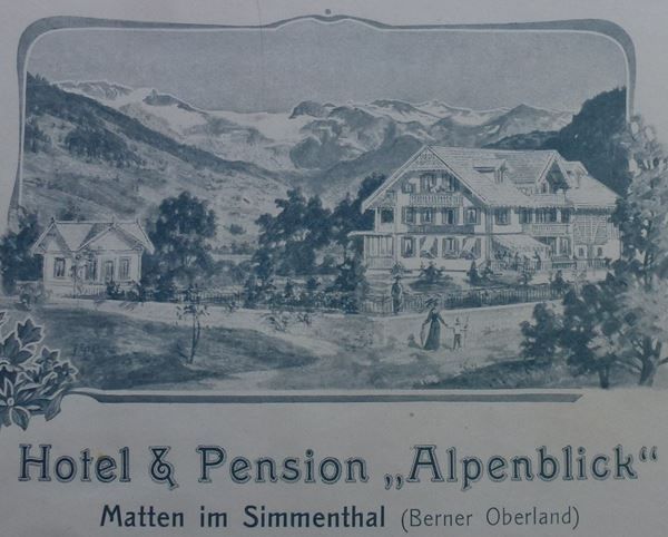Tous les timbres: Top ++ Brief Hotel & Pension Alpenblick – D'occasion à Walkringen par Casablanca777 1