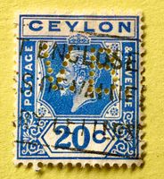 Briefmarken aus Sri Lanka (Ceylon) gestempelt 