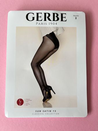 GERBE, Strumpfhose SUN SATIN 15, Gr. S (2), Farbe Grau