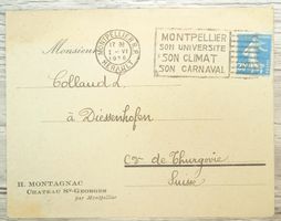 TR69 Enveloppe + Timbre France 1926