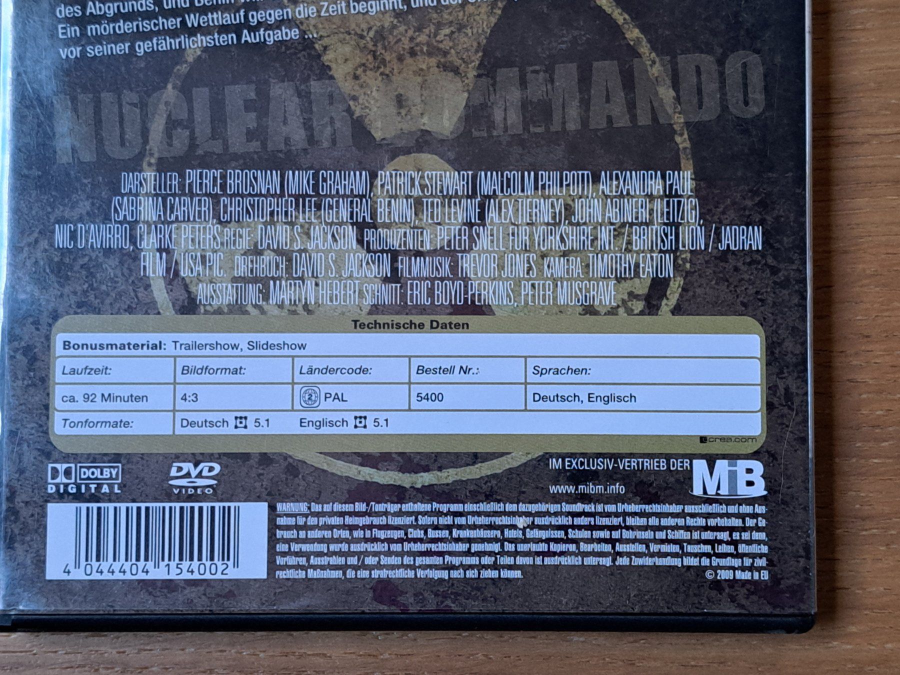 Alle DVDs: DVD Nuclear Commando mit Pierce Brosnan Christopher Lee 1993 – Neu (gemäss Beschreibung) aus Unterseen von Kanica 3