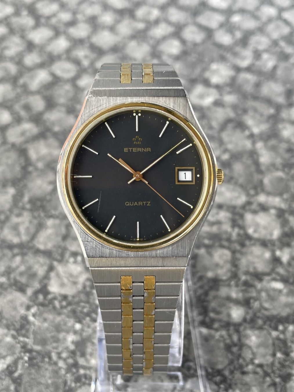Eterna Uhren: Eterna Quartz Herrenuhr, Klassiker, Top! – Gebraucht aus St. Gallen von sqzxm72 1