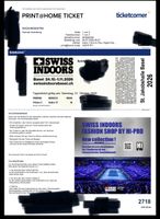 2x Tickets Swiss Indoors Semifinals