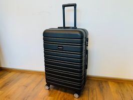 Hartschalenkoffer Koffer Rollen abnehmbar XL 71cm BLACK NEU