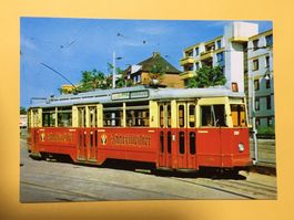 Hamburg Strassenbahn Tram mit Werbung Jägermeister