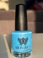 Monarch Lacquer Bright Blau Golden Shimmer Nagellack