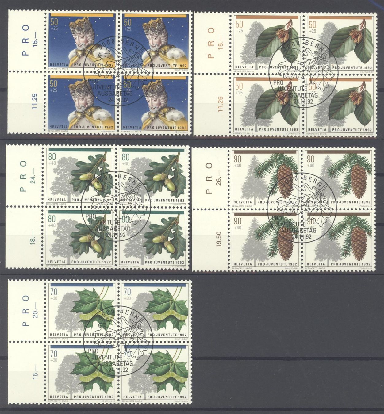 Tutti i francobolli: Pro Juventute, 1992, Viererblock, ET – Usato da Willisau venduto da Vollstempel