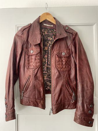 Lederjacke size S