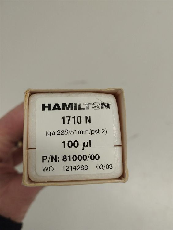 Tecnologia medica: Hamilton Microliter Syringes 100ul – Usato da Niederdorf venduto da LeptonAG_Labor 2