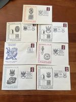 Lot Polish Regimental Colours 1979 7 Briefe GB  (G924)