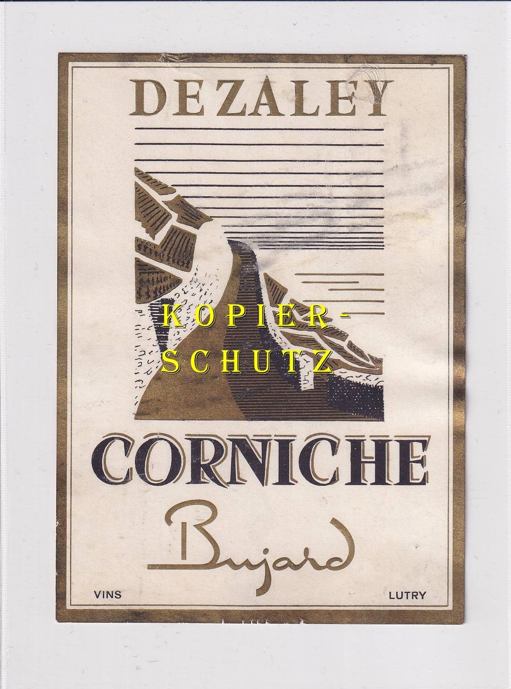 Papiere: Etikette - Dézaley Corniche (Bujard) /bd – Gebraucht aus Hombrechtikon von Rudolf07