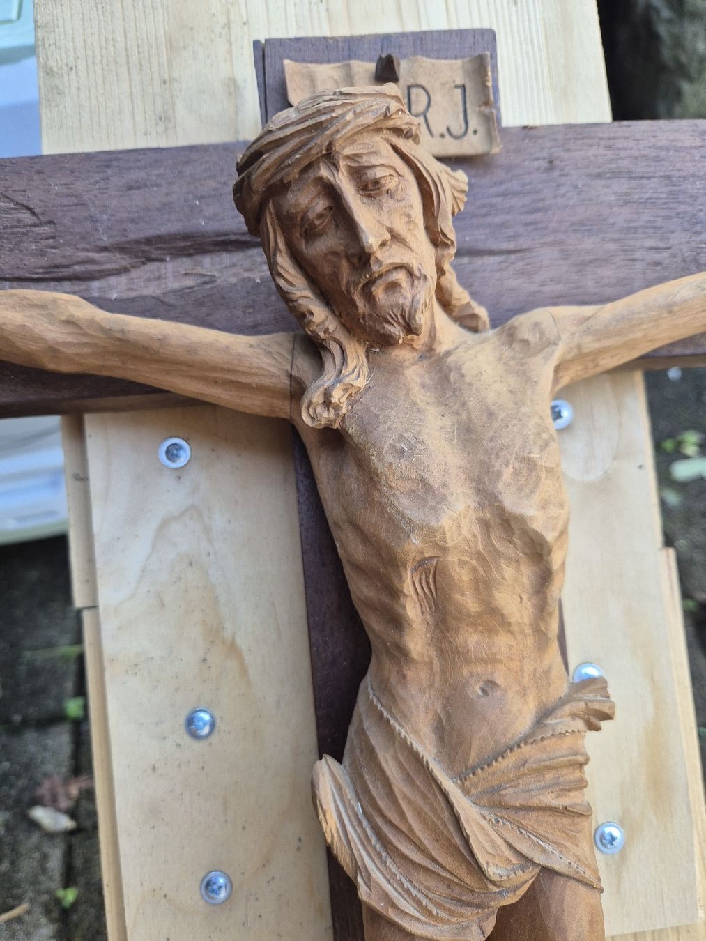 Statuette: Holzkreuz J.N.R.J – Usato da Marbach SG venduto da Allrounders69 1