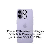 iPhone 17 Protections caméra en verre trempé 3D 9H HD