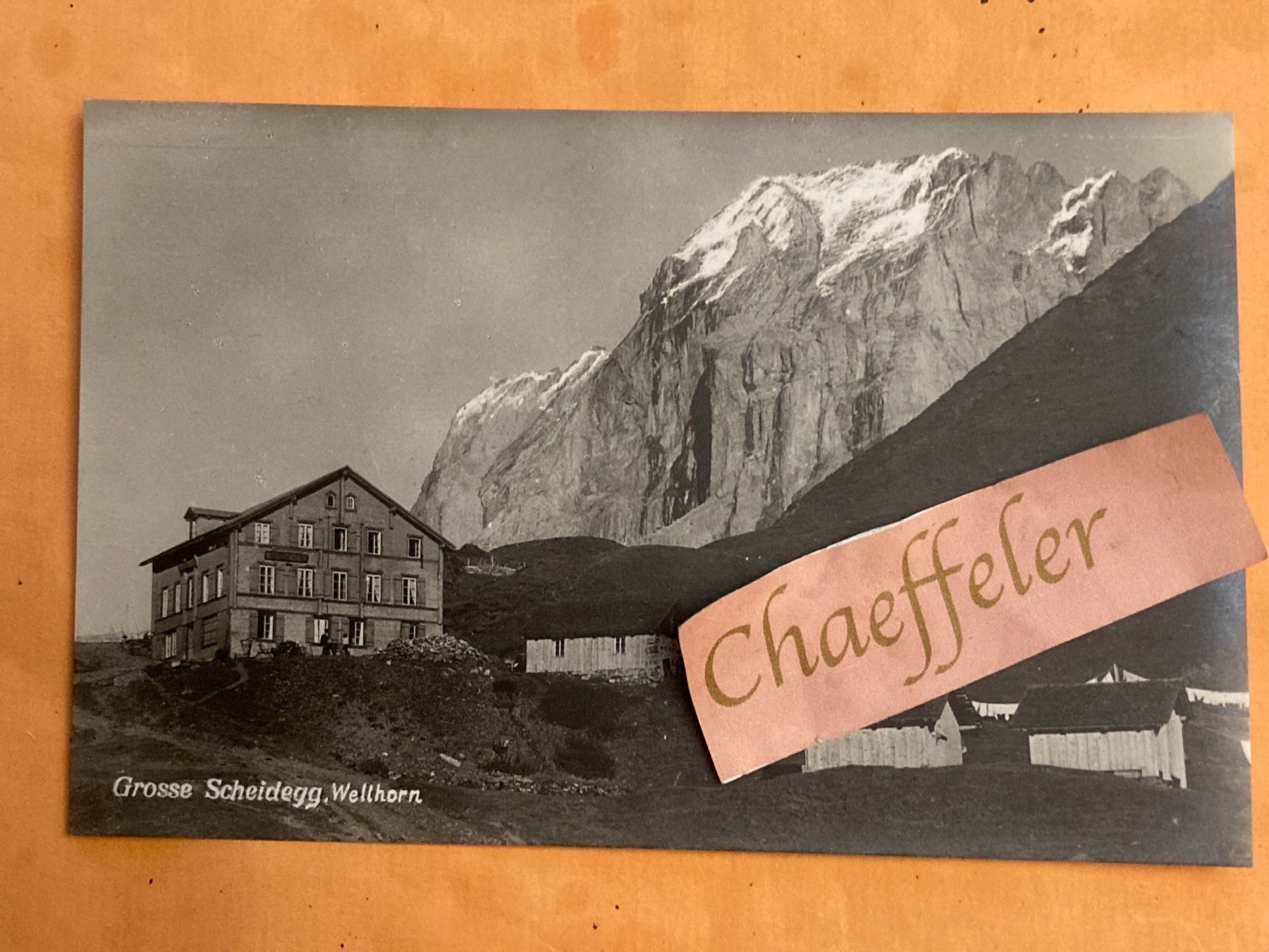 Cartes postales: Grosse Scheidegg, Wetterhorn – D'occasion à Zürich par Chaeffeler