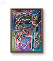 "Tears of the Monkey"Acryl auf Canvas, Original, 70 x 50 cm
