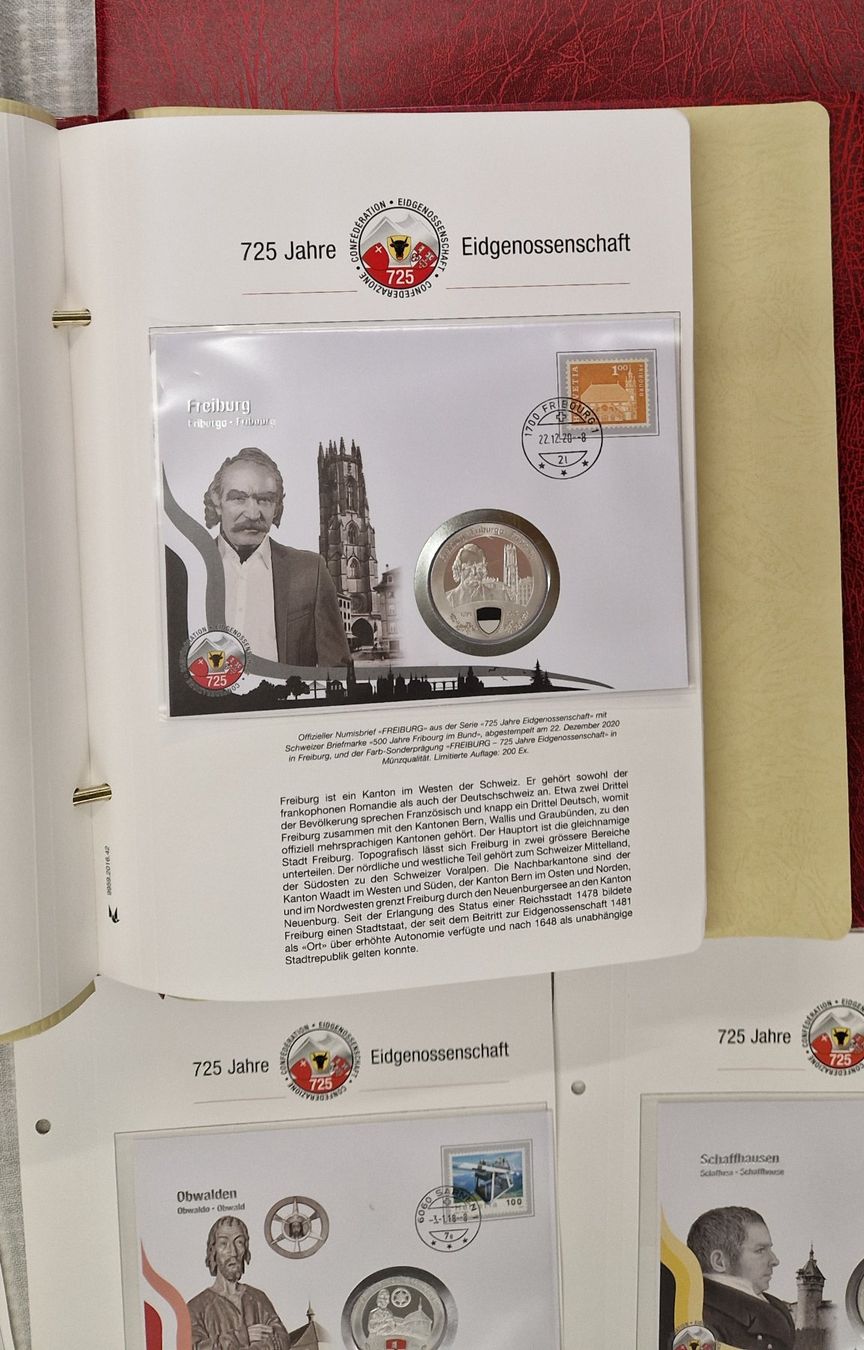Tutti le monete: MÜNZBRIEFE 725 JAHRE EIDGENOSSENSCHAFT – Usato da Bilten venduto da Mic2022 4