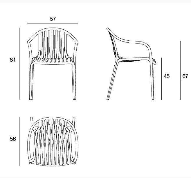 Sedie: Lot de 4 Chaises Palm Jade Vondom – Nuovo e nell'imballaggio originale da Martigny venduto da ShowroomXL 3