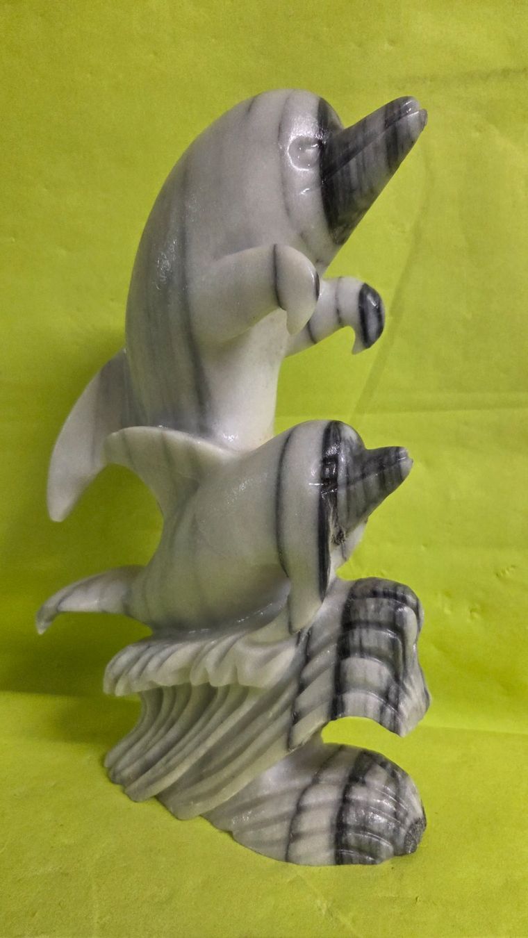 Sculture & Statue: Delfine 25cm aus Marmor – Nuovo (secondo la descrizione) da Roggliswil venduto da Mabelco