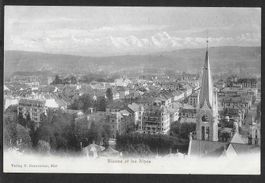Biel - Bienne Teilansicht mit den Alpen