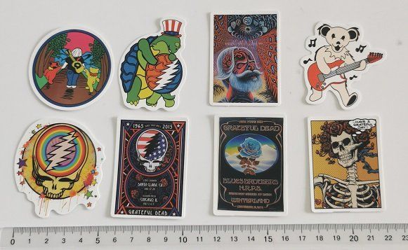 The Grateful Dead - 8 Sticker (Neu (gemäss Beschreibung)) in Wilen b ...