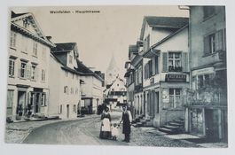 AK Weinfelden Hauptstrasse Familie, Kind Verlag E. Hofmann