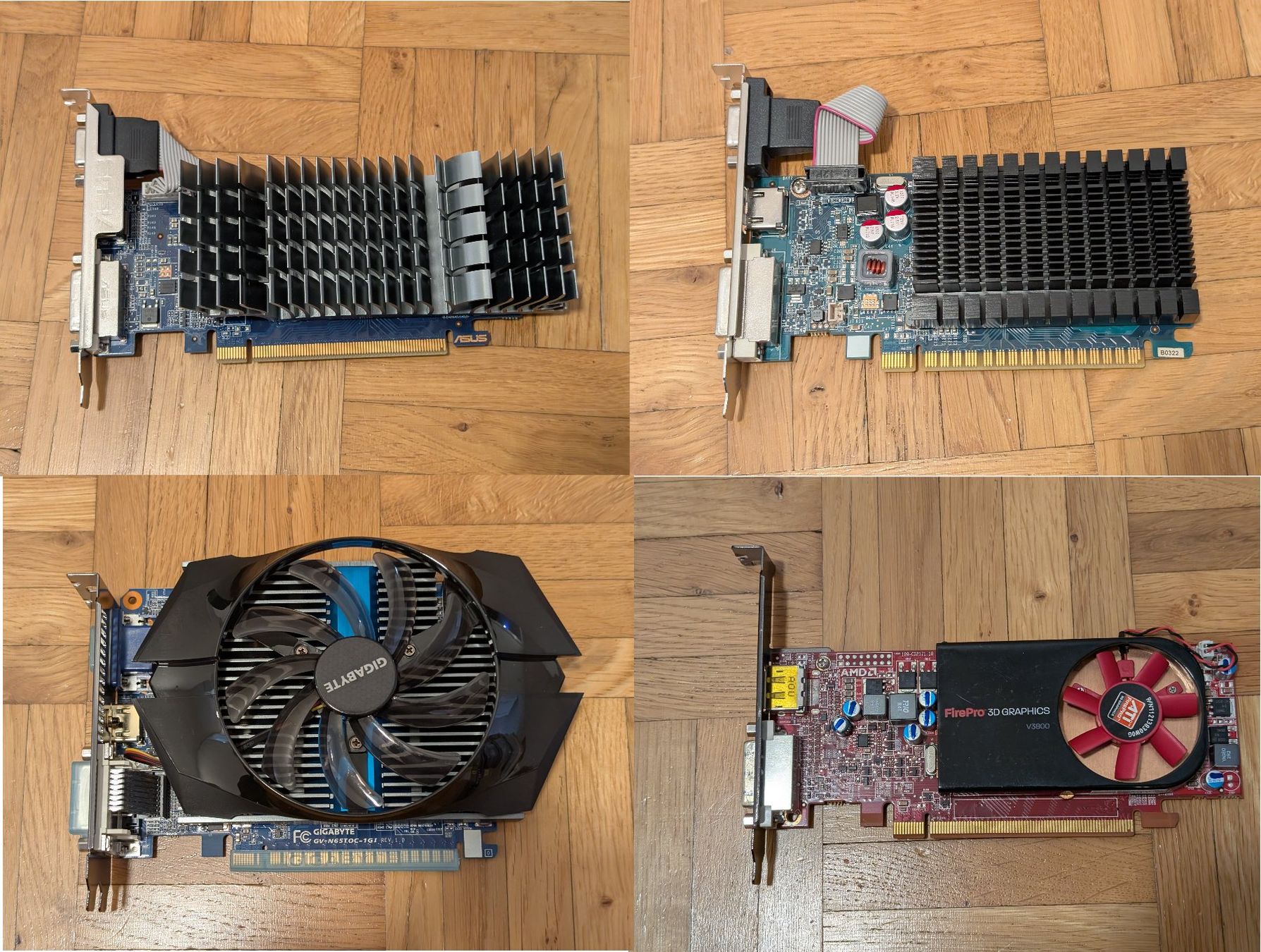 Grafikkarten: Grafikkarten-Bundle 4x PCIe – Gebraucht aus Seengen von Moonwalk