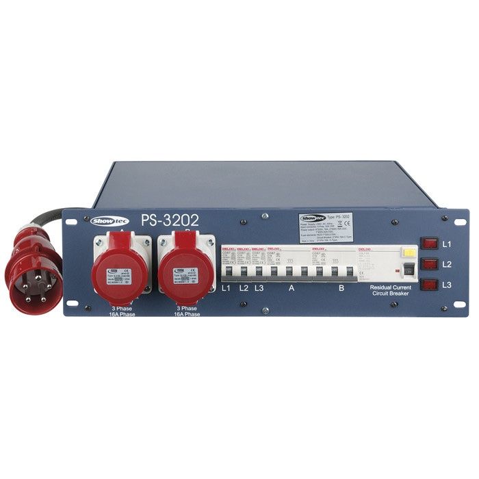 Alimentazione elettrica: Stromverteiler Showtec PS-320MKII, 400V 3x16A 6x16A, – Usato da Wettingen venduto da blicklicht