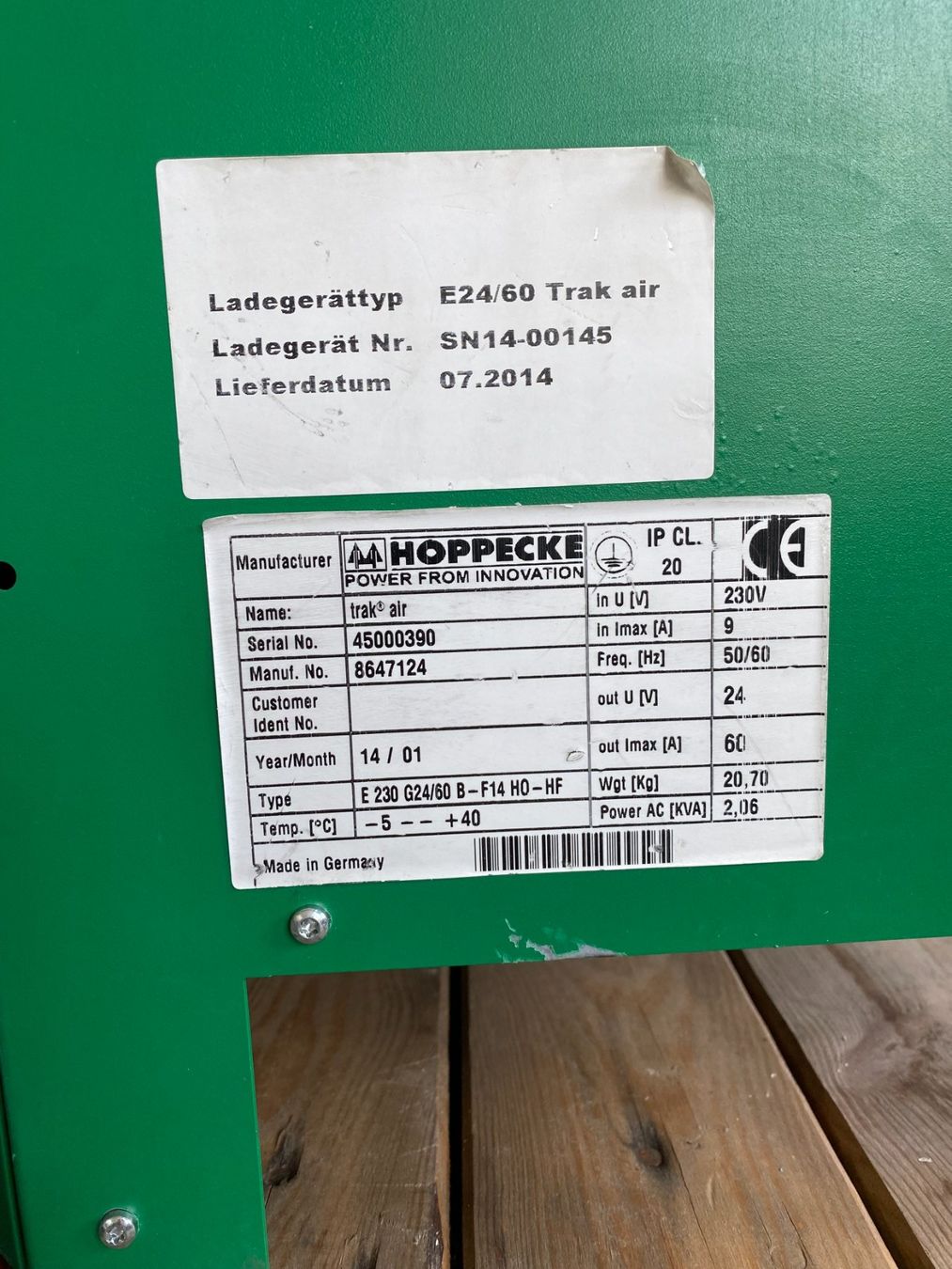 Caricabatterie: Ladegerät HOPPECKE TRAK AIR – Usato da Bassersdorf venduto da schweizshop 5