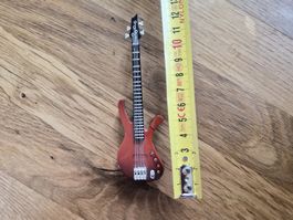 Briquet guitare basse rouge, 12 cm