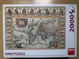 Puzzle 2000, alte Weltkarte