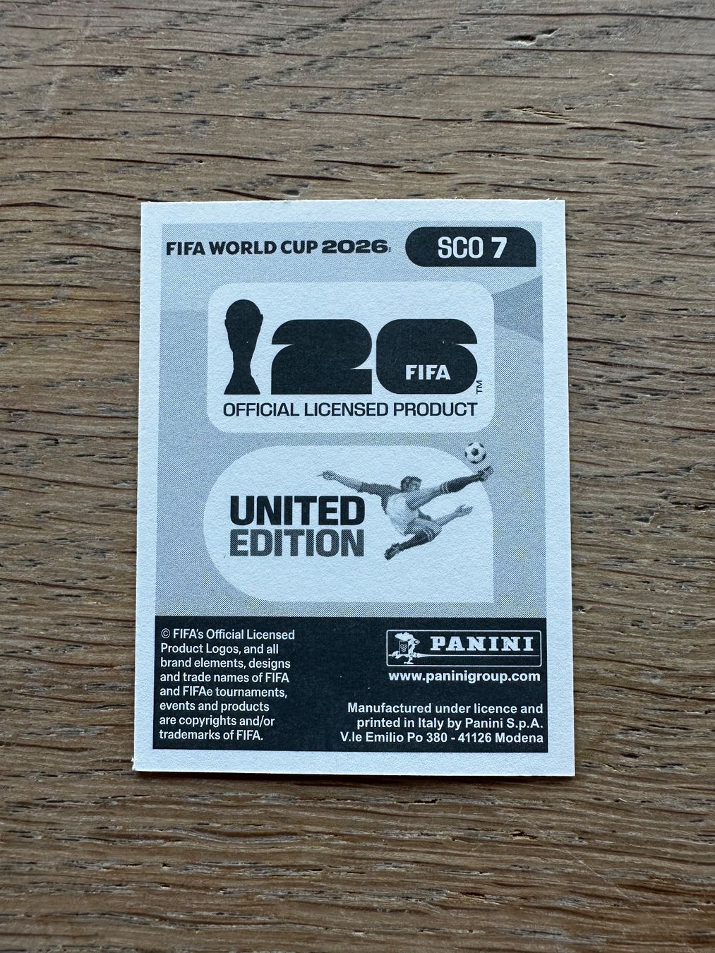 Panini Carte collezionabili: Scott McKenna WM 2026 Sticker SCO 7 – Nuovo (secondo la descrizione) da Zürich venduto da karsumpel11 1