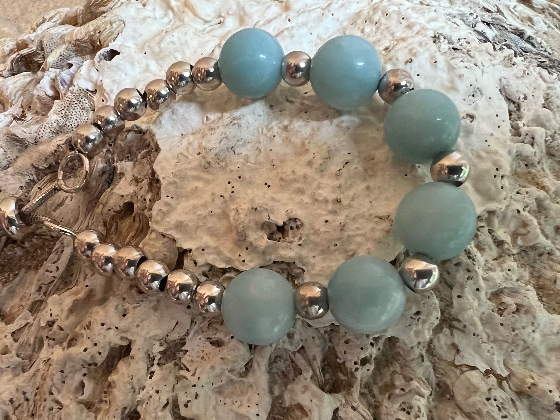 Armbänder & -reifen: Armketteli 925 Silber Amazonit Kugeln und Silberkugeln – Neu (gemäss Beschreibung) aus Bern von Jiffy 5