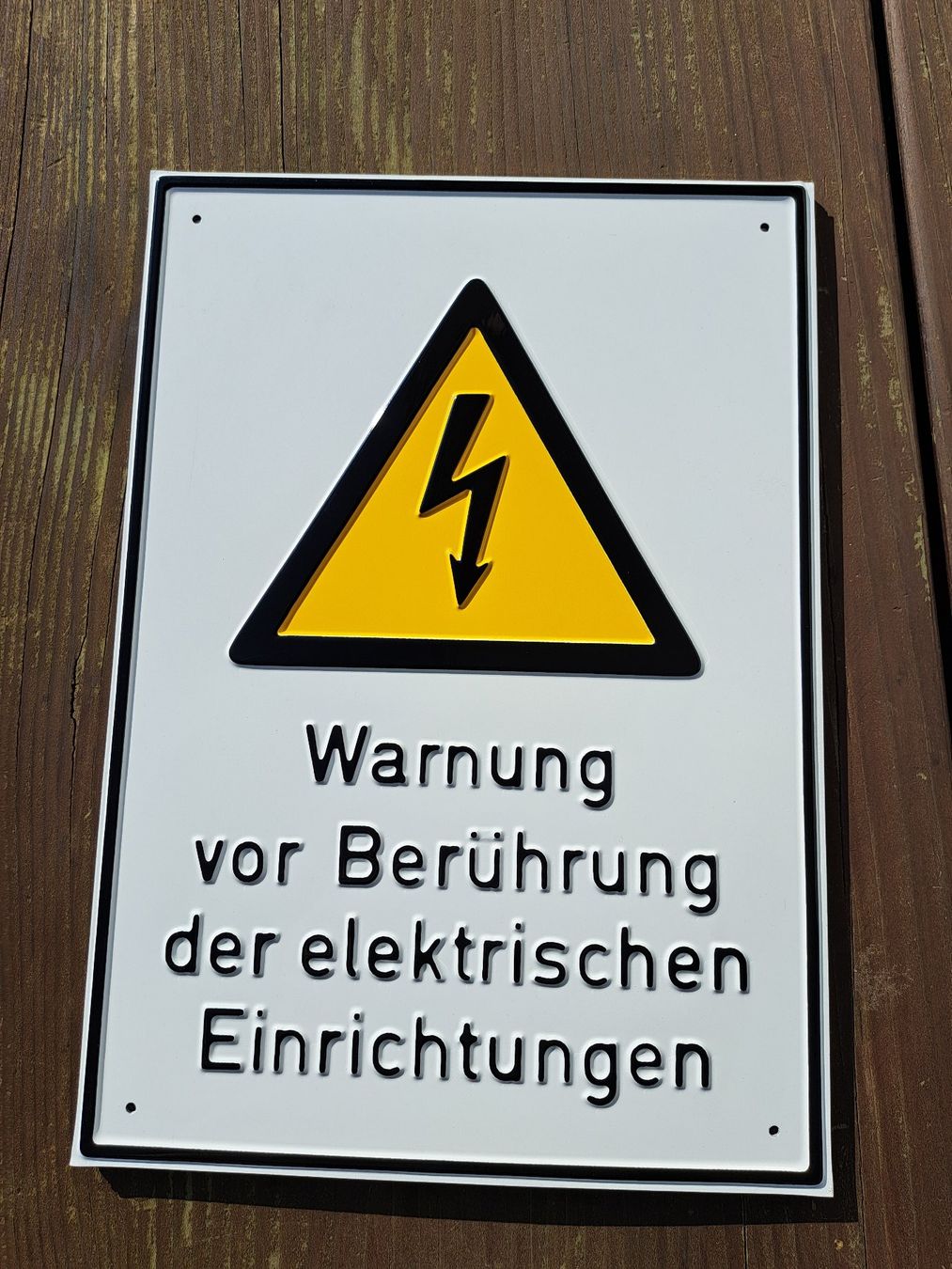 Insegne: Warnschild Elektrische Einrichtungen /  SET mit 10 Stück – Nuovo (secondo la descrizione) da Marbach SG venduto da Hofionline
