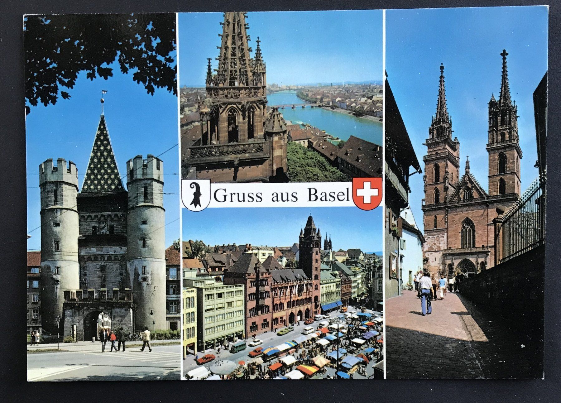 Ansichtskarten: ANSICHTSKARTE BASEL – Gebraucht aus Ostermundigen von Wyatt-Earp