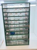 Kleinteilemagazin Metall grün 45 Schubladen gebraucht