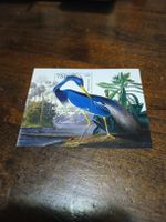 Timbre Bénin, oiseau bleu, 750 francs, année 2008, rare!