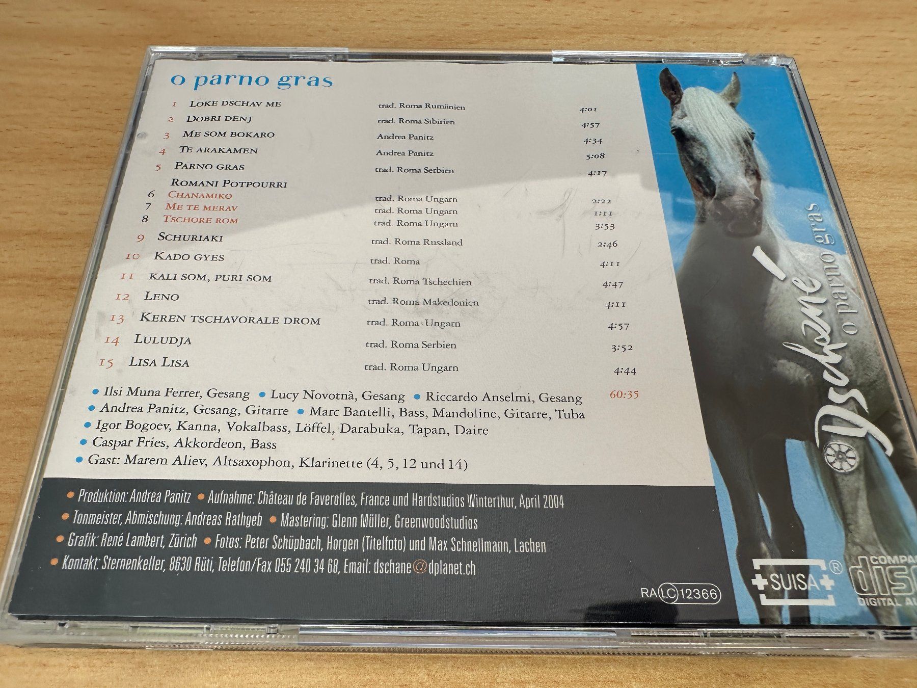 CD: Dschané – O Parno Gras – Usato da Rikon im Tösstal venduto da Alpenmutz 1