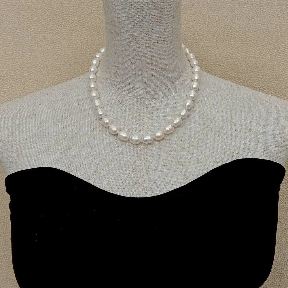 Catenine: Weiss Lua Perlen Kette Echt 1.2 cm Collier Perle Halskette – Nuovo (secondo la descrizione) da Prilly venduto da ilyria73 4