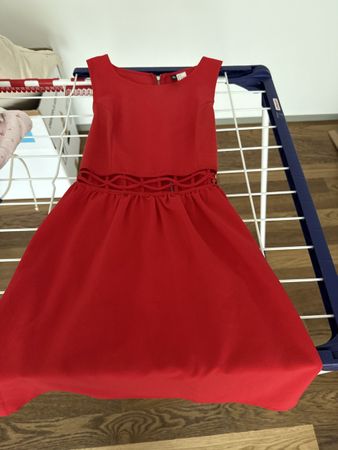 Sommerkleid Rot H&M Grösse 38