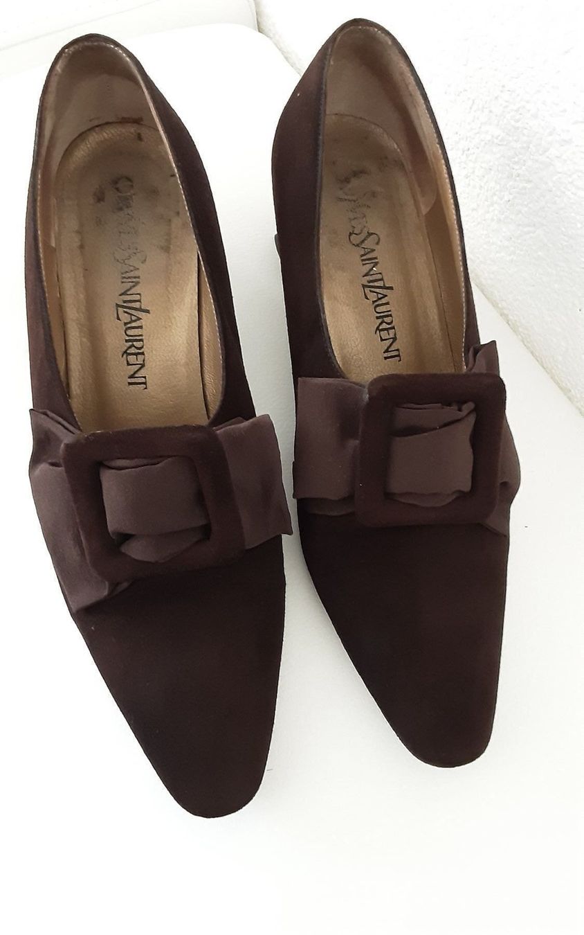 Saint Laurent Scarpe da donna: Yves Saint Laurent, 37, escarpin, daim – Usato da Neuchâtel venduto da Virgule50 5