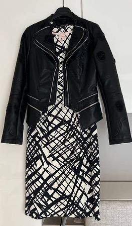 BLACK&WHITE BANNED Retro Kleid mit Jacke Gr. S NEU!!