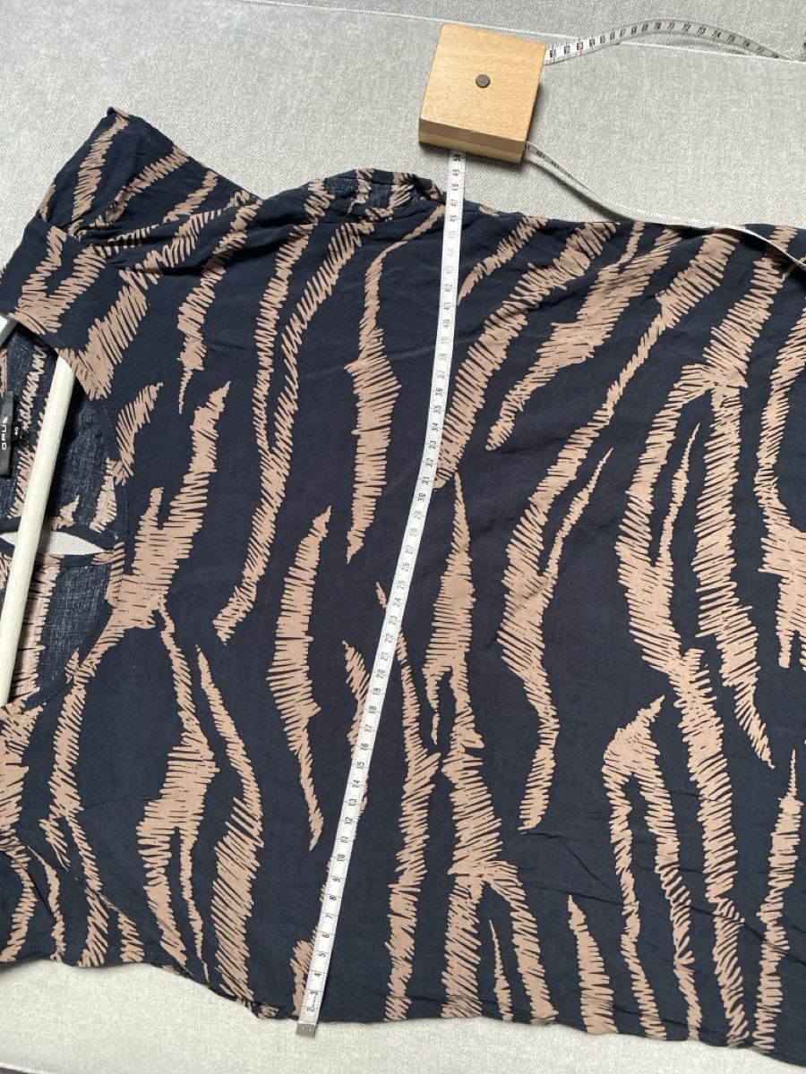 Opus Camicette: Opus Bluse Top, Gr. 40, 100 %Viscose, braun/schwarz – Usato da Homberg b. Thun venduto da Homata 4