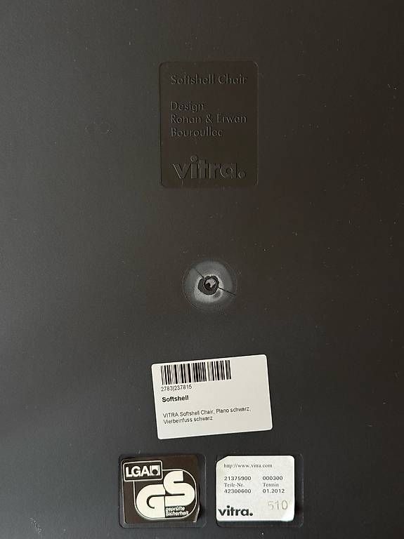 Vitra Sedie: Vitra Softshell Stuhl schwarz – Usato da Winterthur venduto da linanila 3