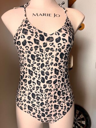 WAIKANI Beachwear, Badekleid, Grösse L, Leopardenprint