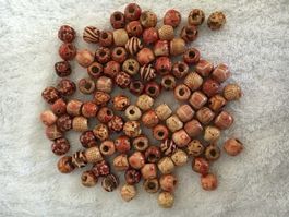 10 Kugel kugeln Aufnäher Anhänger Holz Aufnäher annäher OVP