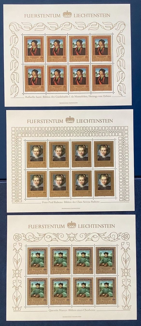 Tutti i francobolli: 1985 Liechtenstein Gemälde Bogensatz ** – Nuovo (secondo la descrizione) da Liestal venduto da Pep3