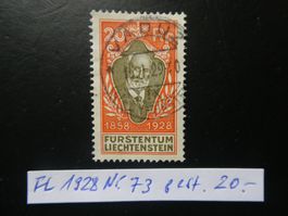 FL 1928 Nr. 73 Vollstempel