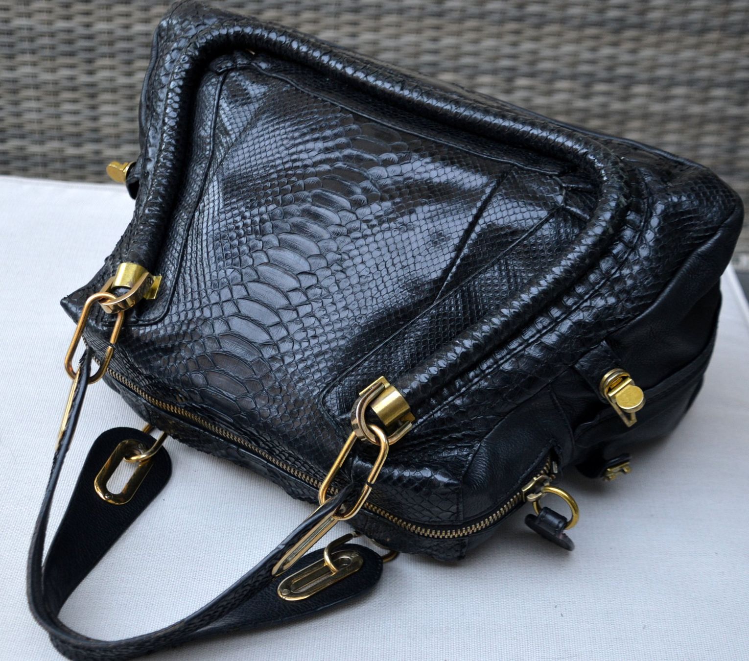 Chloé Borse da donna: Chloé  Paraty Python Tasche / sac – Usato da Collonges venduto da Auganien 5