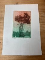 Radierung Josef Istler (1919 - 2000) Baum 31/50