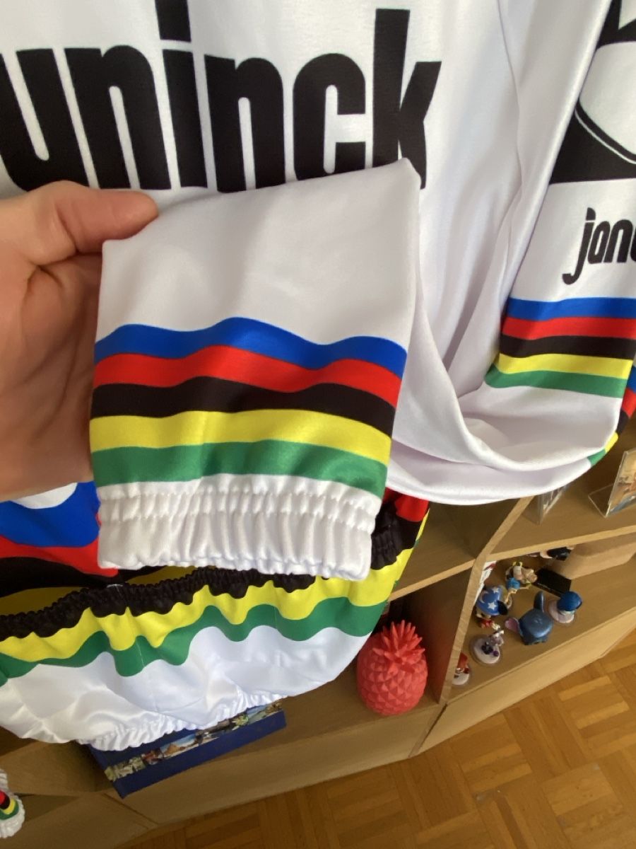 Canottiere & Pantaloni: Maillot velo cyclisme champion monde uci alaphilippe – Usato da Lausanne venduto da marcs3441 4